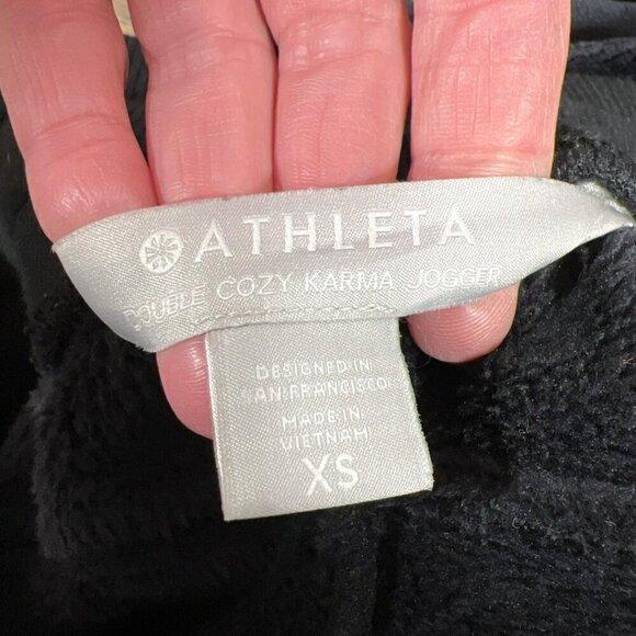 ATHLETA Double Cozy Karma Recover Jogger #511385 Black Sz XS NWOT - Picture 6 of 6